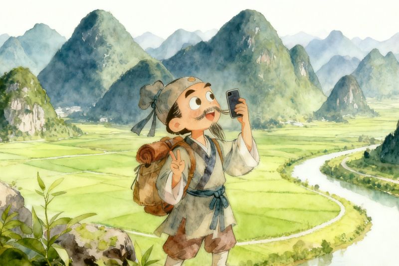 硬核“跑男”徐霞客再逛贵州，这次是坐高铁~